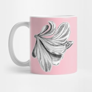 Amaryllis Flower Christmas Pencil Drawing Pattern Mug